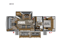 Timber Ridge Titanium Series 26KVS Floorplan Image