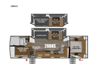 Timber Ridge Titanium Series 28BKS Floorplan Image