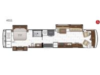 Dutch Star 4311 Floorplan Image