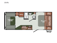 Northern Express SVT 22UDL Floorplan Image