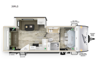 Go Play 26RLS Floorplan Image