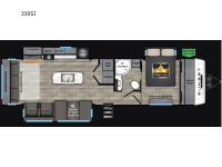 Sunset Trail 330SI Floorplan Image