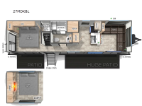 Cherokee Timberwolf Black Label 27MDKBL Floorplan Image