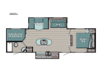 Trailmaster Supreme Series 288ISL Floorplan Image