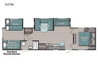 Trailmaster Supreme Series 323TBR Floorplan Image