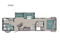 Trailmaster Supreme Series 285DBS Floorplan Image