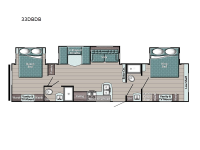 Trailmaster Supreme Series 33DBDB Floorplan Image