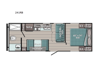 Trailmaster Ultra-Lite 241RB Floorplan Image