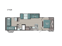 Trailmaster Ultra-Lite 274QB Floorplan Image