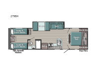 Trailmaster Ultra-Lite 279BH Floorplan Image