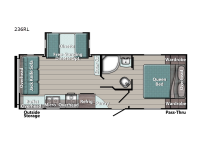Trailmaster Ultra-Lite 236RL Floorplan Image