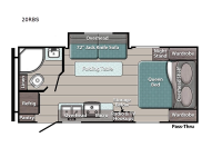 Trailmaster Ultra-Lite 20RBS Floorplan Image