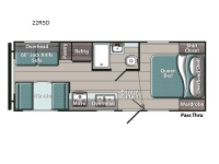Trailmaster Ultra-Lite 22RSD Floorplan Image