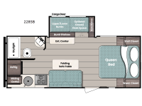 Trailmaster Ultra-Lite 228SB Floorplan Image