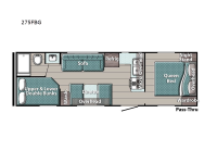 Trailmaster Ultra-Lite 275FBG Floorplan Image
