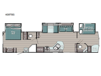 Trailmaster Lodge Series 408TBS Floorplan Image