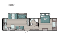 Trailmaster Supreme Series 302SBW Floorplan Image