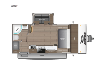 Jay Feather 18RBF Floorplan Image