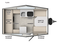 Flagstaff Hardside T12FD Floorplan Image
