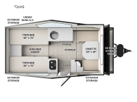 Flagstaff Hardside T21HS Floorplan Image