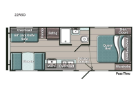 Kingsport Ultra Lite 22RSD Floorplan Image