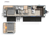Cascade 27MDKC Floorplan Image