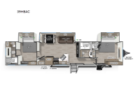 Cascade 39HBAC Floorplan Image