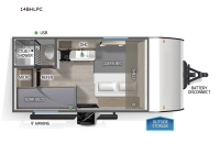 Cascade 14BHLPC Floorplan Image