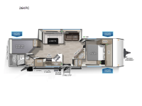 Cascade 26KFC Floorplan Image