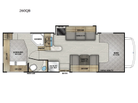 Leprechaun 260QB Ford 450 Floorplan Image