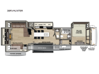 Cherokee Sabre 38RVHUNTER Floorplan Image