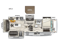 Cherokee Sabre 36FLX Floorplan Image