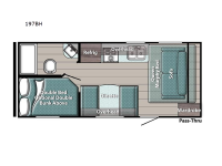 Conquest Super Lite 197BH Floorplan Image