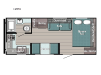 Conquest Super Lite 199RK Floorplan Image