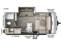 Flagstaff Micro Lite 21SRB Floorplan Image