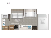 Chateau Sprinter 24LT Floorplan Image