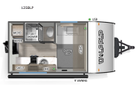 Cherokee Wolf Pup 12SBLP Floorplan Image