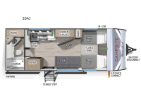 Campsite Reserve 20AJ Floorplan Image