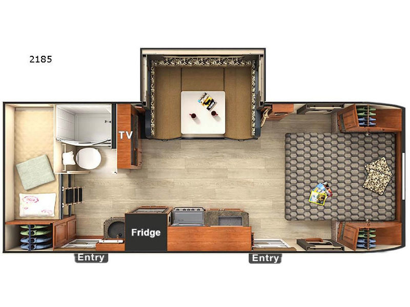 Floorplan - 2017 Lance Travel Trailers 2185