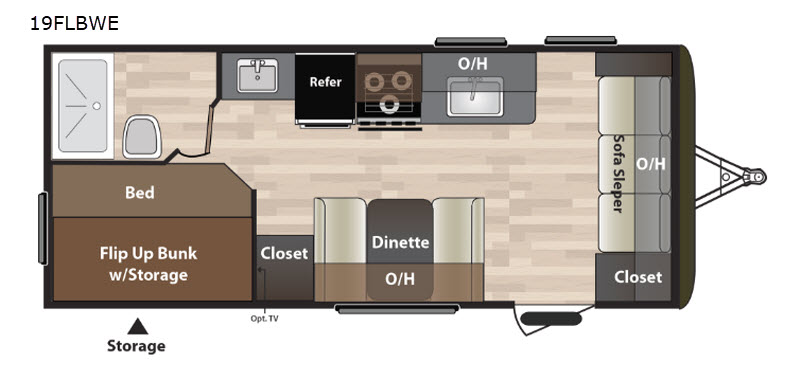 2019 Keystone RV Hideout 19FLBWE