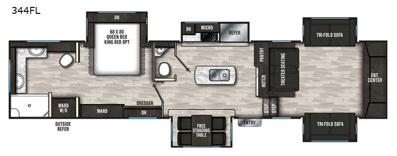 Used 2020 Coachmen RV Brookstone 344FL Fifth Wheel at Blue Compass