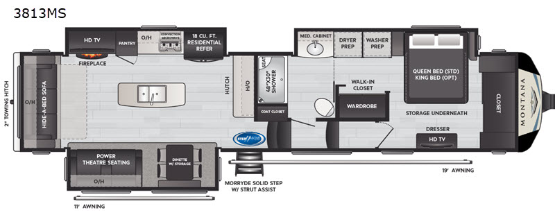 New 2021 Keystone RV Montana 3813MS Fifth Wheel at Bankston Motor