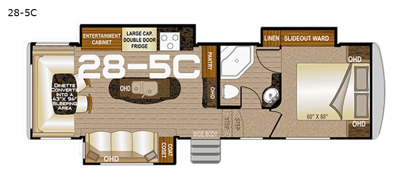 New 2021 Northwood Arctic Fox Grande Ronde 28-5C Fifth Wheel at