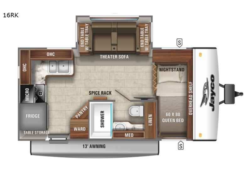 Used 2021 Jayco Jay Feather 16RK Travel Trailer at Bretz RV & Marine ...