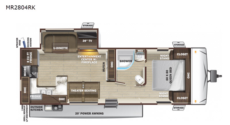 Used 2021 Highland Ridge RV Mesa Ridge Lite MR2804RK Travel