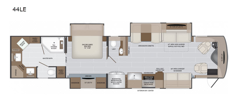 New 2023 Holiday Rambler Armada 44LE Motor Home Class A Diesel