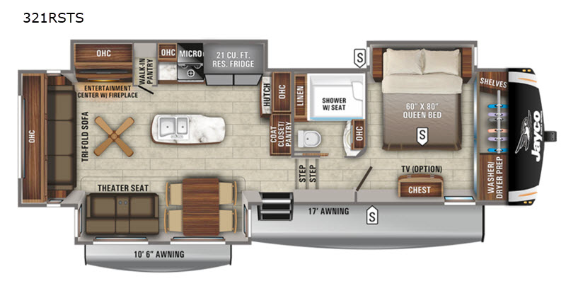 New 2022 Jayco Eagle 321RSTS Fifth Wheel at Cenla RV Center ...