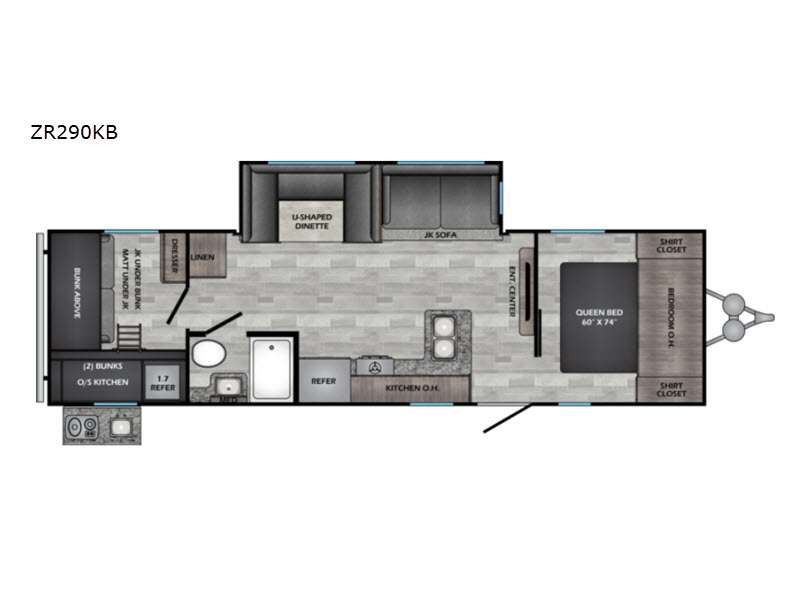 Used 2021 CrossRoads RV Zinger ZR290KB Travel Trailer at