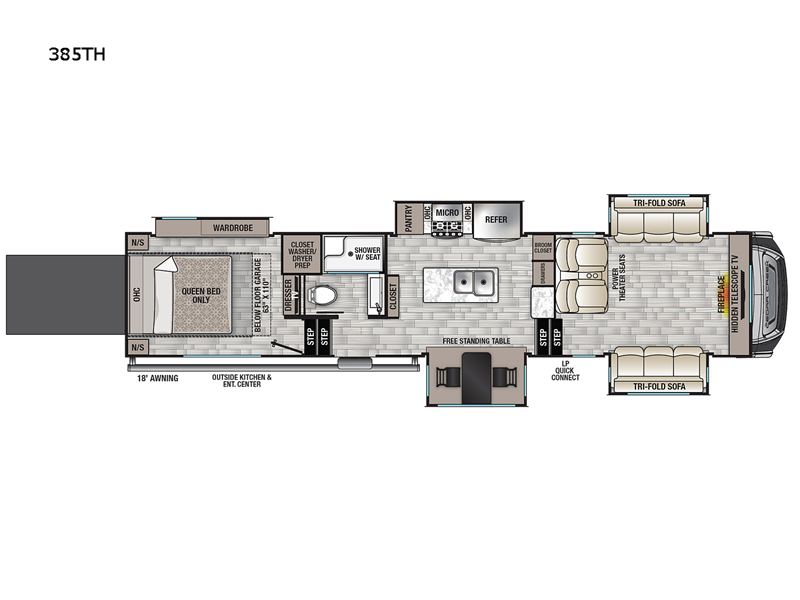 SOLD New 2022 Forest River Cedar Creek 388RK2 5th Wheel with Rear Kitchen