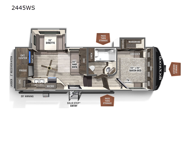 New 2022 Forest River RV Rockwood Ultra Lite 2445WS Fifth Wheel at Ray  Citte RV, Roy, UT